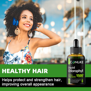 Gouttes liquides de chlorophylle végétaliennes bio 5000mg en vrac pour le soin corporel, détoxifiantes, antioxydantes, avec extrait d'<span class=keywords><strong>aloe</strong></span> <span class=keywords><strong>vera</strong></span> et d'extraits de plantes sauvages en flacon - Product Image 5