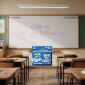 TIZA Chalk 12Pcs White For Writing On Board - Product Image 2