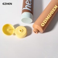 Service personnalisé tout-en-un, tube souple en plastique de qualité alimentaire européenne avec bouchon à vis, conteneur double laminé, emballage de tube cosmétique