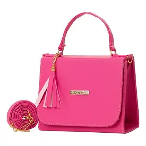 Bolso Bandolera Fana Leia Buganvilia de Cuero con Correa Única y Decoración de Borlas, Estilo Vintage para Mujer, Uso Diario, Verano - Product Image 1