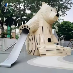 Esculturas de Fibra de Vidrio de Hongo y Oso, Decoración Interactiva para Áreas de Juego Interiores y Exteriores, Divertidas y Seguras para Niños - Product Image 6