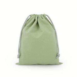 Eco-Friendly Organic Cotton Drawstring Dust <b>Bag</b> Colorful Canvas Retail Packaging Pouch with Double Strings - Product Image 4