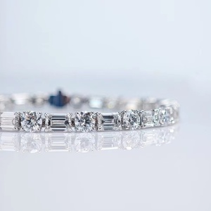 Synthetic Diamond Tennis <b>Bracelet</b> IGI Certified Lab Grown Diamond Fashion 14k 18k Gold Jewelry Factory Price - Product Image 2