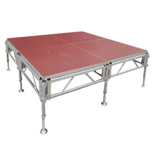 Outdoor Aluminum Stage Mobile Show Portable Stage Truss Display Stage Platform For Concert School Events