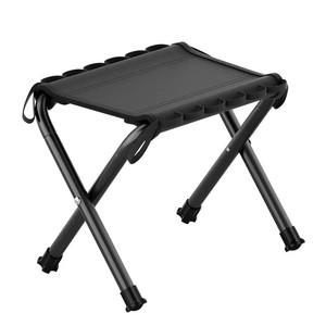 Silla de Pesca Plegable Portátil Ultraligera, Taburete de Camping para Exteriores, Tela Oxford, Color Negro Noche, Táctica, Plegable, Mini - Product Image 1