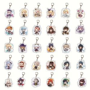 Llaveros Acrílicos de 5.5cm en 29 Colores, con Diseño de Amber, Kaeya, Alberch y Barbara, para los Fans de Genshin Impact, como Regalo - Product Image 1