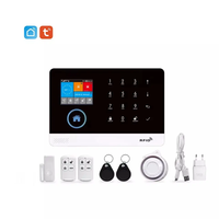 Sistema de Seguridad para el Hogar Tuya, Control Remoto por Aplicación, Puerta de Enlace con Detector de Movimiento, Sensor de Puertas y Ventanas, Alarma Inteligente Inalámbrica Tuya Wifi 2G