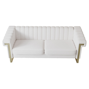 Canapé sectionnel moderne à deux places, capitonné, en <span class=keywords><strong>tissu</strong></span>, pour salon et villa - Product Image 2