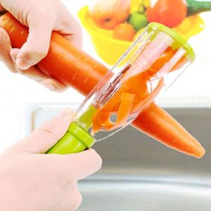 New Arrival Kitchenware <b>Gadget</b> Practical Stainless Steel Blades Pumpkin Fruit Vegetable Peeler with PP Container - Product Image 6
