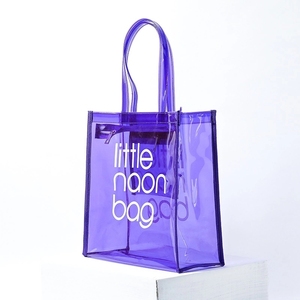 Alta qualità su ordinazione di vendita calda eco friendly più economica la piccola borsa di totalizzatore trasparente in pvc rosa neon - Product Image 5