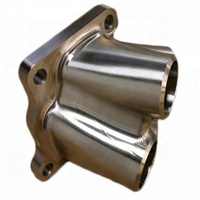 Collecteur de joints d'échappement, turbo, en acier inoxydable usiné cnc, 4-1, avec bride de base, pour voiture de course