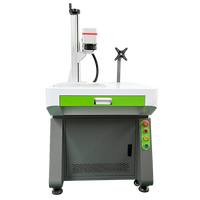 Machine de marquage laser à fibre économique de bureau, mini-marqueur laser AI haute précision pour marquage de logos métalliques et numéros de série, gris et blanc