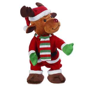 Noël électrique <span class=keywords><strong>Twerk</strong></span> en peluche père noël <span class=keywords><strong>musique</strong></span> danse poupée cadeaux de noël en peluche Musical jouet de noël pour la décoration de la maison - Product Image 1