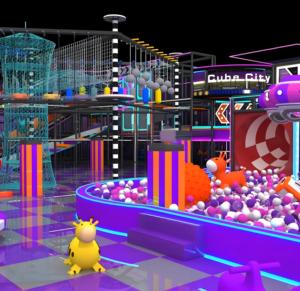 Aire de jeux intérieure pour enfants, parc de trampolines intérieur multi-activités conçu sur mesure pour les <span class=keywords><strong>centres</strong></span> de divertissement familial - Product Image 2