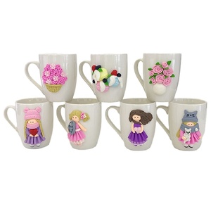 Hot Sale Cutely Polymer Clay <strong>Handmade</strong> <strong>Ceramic</strong> <strong>Mug</strong> for Promotion - Product Image 1