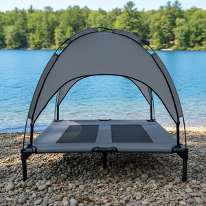 Cama Elevada para Perros Pequeños, Moderna, Transpirable, de Malla, Antideslizante, de Gamuza, Desmontable, Nutritiva, para Interiores y Exteriores - Product Image 1