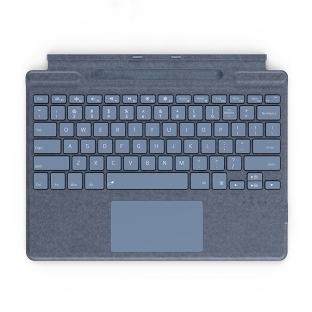 For Microsoft Surface Pro 8 / 9 / X Keyboard Magnetic Tablet Wireless Touch Backlit Keyboard With Pen Slot