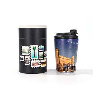 Tazze da Caffè Riutilizzabili da 360ml con Coperchio Antigoccia, Ecologiche e Sostenibili <span class=keywords><strong>in</strong></span> <span class=keywords><strong>Acciaio</strong></span> Inox, Tumbler da Viaggio per Auto con Isolamento Sottovuoto - Product Image 1