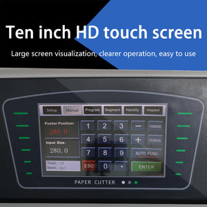Mesin Pemotong Kertas Hidrolik Terkomputerisasi 6710L Baru dengan Kontrol Elektrik Terprogram Presisi 0.3mm Garansi 1 Tahun - Product Image 3