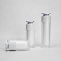 Botol Semprot Pompa Airless Matte Cairan Perawatan Kulit Mewah 15ml 30ml 50ml dengan Warna Kustom untuk Serum, Masker Wajah, Losion & Krim