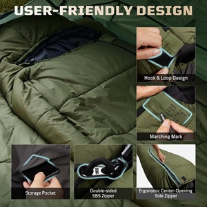 Saco de <span class=keywords><strong>Dormir</strong></span> Táctico Tipo Momia para Invierno, Impermeable, para Camping, Relleno de Nailon, Agradable al Tacto, para Emergencias, Modelo <span class=keywords><strong>4</strong></span> - Product Image 3