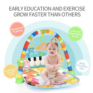 Gimnasio de Actividades para Bebés, Alfombra Redonda Plegable, Tapete Musical con Pedales, Marco de Fitness, Piano de Juguete, Alfombra de Juego para Niños, Juguetes para la Educación Temprana - Product Image 3