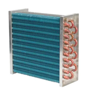 Factory Hot Sale Copper Pipe Corrugated Aluminum Fin Condenser Coil Evaporator Heat Exchange Of Cooling System