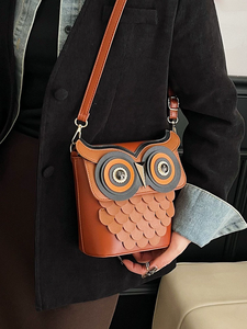 Nouveau Sac Messager Carré en Cuir PU pour Téléphone Portable, Design Hibou Tendance 2024, Mignon et Original, pour Femmes - Product Image 1