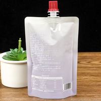 Pochettes souples personnalisées avec bec verseur 125 ml pour jus de prune frais, sacs en plastique anti-fuite avec buse pour liquides