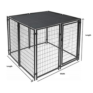 Jaula para perros grande portátil Modular de <span class=keywords><strong>China</strong></span>/corralito de vallas para perros al aire libre de 6 pies/casa para mascotas con jaula para gatos - Product Image 4