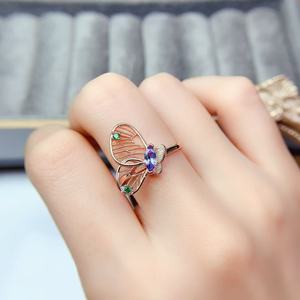 天然誕生石 S925 シルバー ファインリング メッキジュエリー 高級宝石 女性へのギフト - Product Image 5