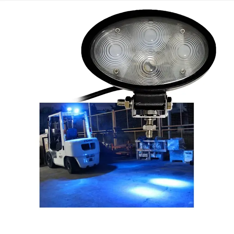 Đèn Chiếu Sáng Xe Nâng 10-100V Màu Xanh Lam Đèn Nâng 20W Osram- LED Đỏ Cảnh Báo Tại Chỗ Màu Xanh Cho Xe Nâng