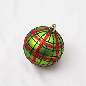 Boule de Noël en plastique de haute qualité, imprimée à 3 couleurs, motifs floraux orange soufflés à la main, directement de l'usine <span class=keywords><strong>Miman</strong></span> - Product Image 3