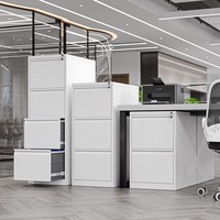 Classeur vertical moderne à 4 tiroirs en acier de taille lettre avec serrure pour la maison et le bureau pour les hôtels