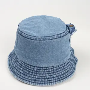 Retro kova açık kap kovboy şapkası erkekler ve kadınlar yaz güneşlik moda kova şapkalar