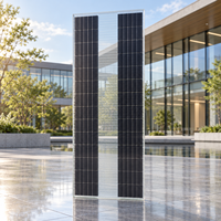 Panneau solaire transparent de qualité supérieure, 110W, verre trempé double, module photovoltaïque BIPV personnalisé pour façade de bâtiment, directement de l'usine