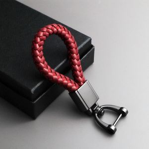 Keychain for Car Motorcycle Key Chain Leather <b>Braided</b> Lanyard D Ring Keyring Replace <b>Accessories</b> for Car - Product Image 5