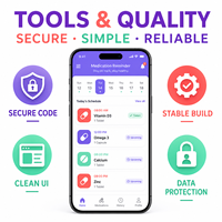 Solutions d'application fiables pour la gestion et la rappelation des médicaments, compatibles iOS et Android, avec programmation des doses et alertes sur les médicaments