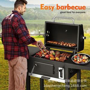 Barbecue <span class=keywords><strong>SFR</strong></span> Courtyard, barbecue d'extérieur, fumoir épais de grande taille, barbecue américain pour le camping - Product Image 2
