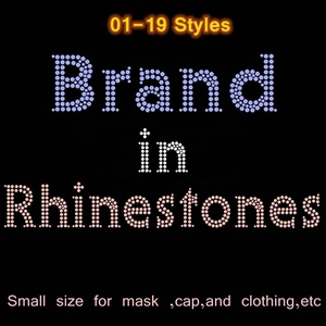 Motivi Strass <span class=keywords><strong>Personalizzati</strong></span> di Fabbrica con Applicazione a Caldo, Design Bling Bling con Strass Termoadesivi per Abbigliamento - Product Image 3