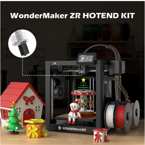ชุดหัวพิมพ์ 3 มิติ WonderMaker ZR พร้อมหัวฉีดเหล็กชุบแข็งขนาด 0.2-0.8 มม. ระบบทำความร้อนเร็ว 300 องศาเซลเซียส รับประกัน 1 ปี - Product Image 2