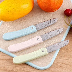 Fruit Knife Set 3 Pieces Stainless Steel Portable Folding Knife For Fruit Vegetable Cutting - Product Image 2
