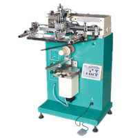 Machine d'impression cylindrique semi-automatique Yutai pour l'étiquetage des tasses, des mugs et des bouteilles avec roulement et moteur 220V/110V