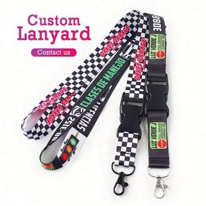 High Quality Custom Logo Printed Polyester Key Lanyard Hot Selling Silk Screen Offset Printing Neck Strap - Product Image 6