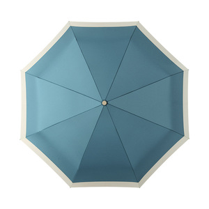 Cadre durable résistant au vent fort <span class=keywords><strong>Parapluie</strong></span> à coutures bicolores imperméable à l'eau pongé haute densité entièrement automatique - Product Image 4