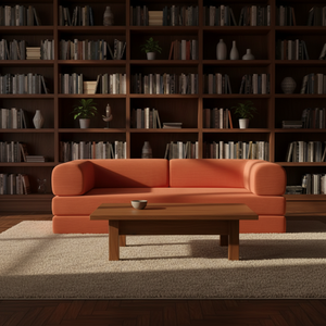 Современный компрессионный диван-кровать, тканевый секционный модульный дизайн, ножки из нержавеющей стали, квадратная форма, губка, вакуумная гостиная - Product Image 5