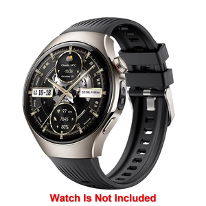 สายนาฬิกาซิลิโคนแบบนุ่มระบายอากาศได้ดี รุ่นใหม่ของ Upro สำหรับ Huawei Watch 5 ขนาด 46 มม. ดีไซน์อย่างเป็นทางการ พร้อมหัวเข็มขัด - Product Image 5