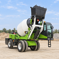 Promotion : Camion malaxeur à béton 4x4 auto-chargeur 0,6-6,5 m³ multifonctionnel mobile