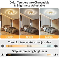 Plafonnier LED créatif de luxe à intensité variable avec télécommande, style moderne, lampe de plafond en forme de feux d'artifice, éclairage intérieur pour salon