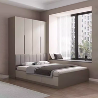 Lit Murphy moderne en acier pliable multifonctionnel sur mesure avec rangement intégré, lit mural convertible invisible